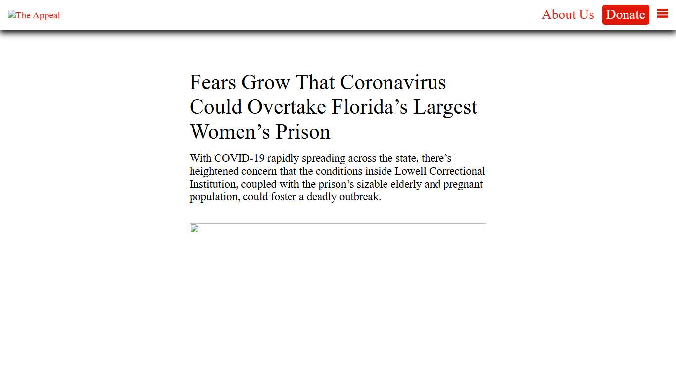 Fears Grow That Coronavirus Could Overtake Florida’s Largest Women’s Prison - The Appeal